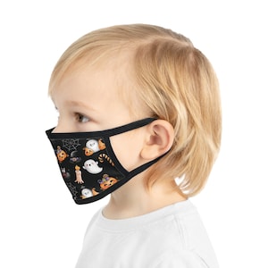Halloween Kids Face Mask, Washable Face Mask, Reusable Face Mask, Fitted Face Mask