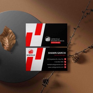 Printable Business Card Template, canva template card, printable cards, instant download
