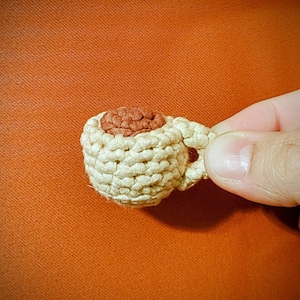 Crochet coffee cup