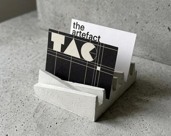 Concrete Desk Object | Minimalist Catchall | Architectural Decor | Handmade Concrete Sculpture | Modern Desk Organizer – Model Xaviera