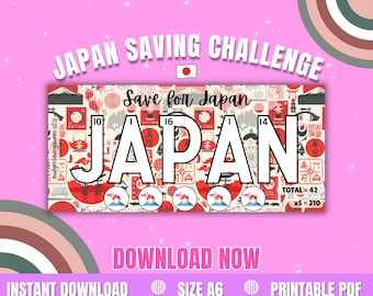 Desafio de Poupança no Japão (para imprimir): Rastreador de Enchimento de Caixas da Save the Word