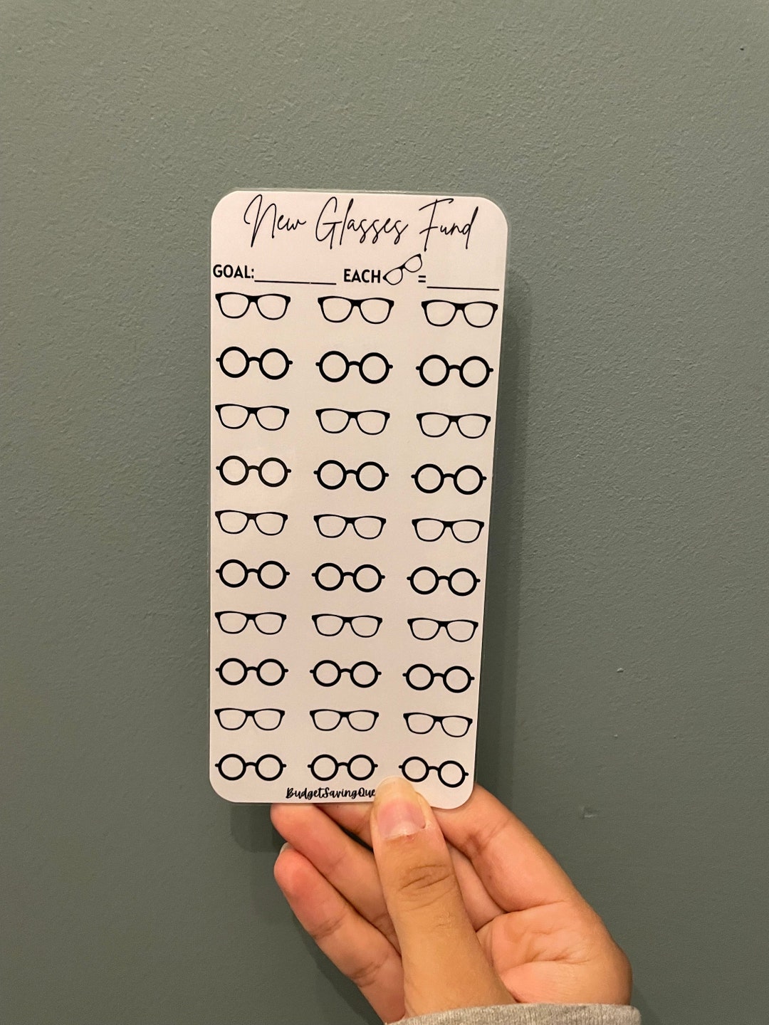 New Glasses Tracker, Eyeglasses Savings Challenge, Opticians Budget