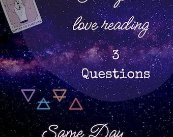 Love Tarot Reading 3 Questions In Depth Very Detailed Psychic Reading Blind Divination