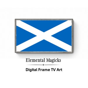 Samsung Frame TV Art for Frame TV | Scotland Flag | Instant Digital Download | Scottish Digital Art