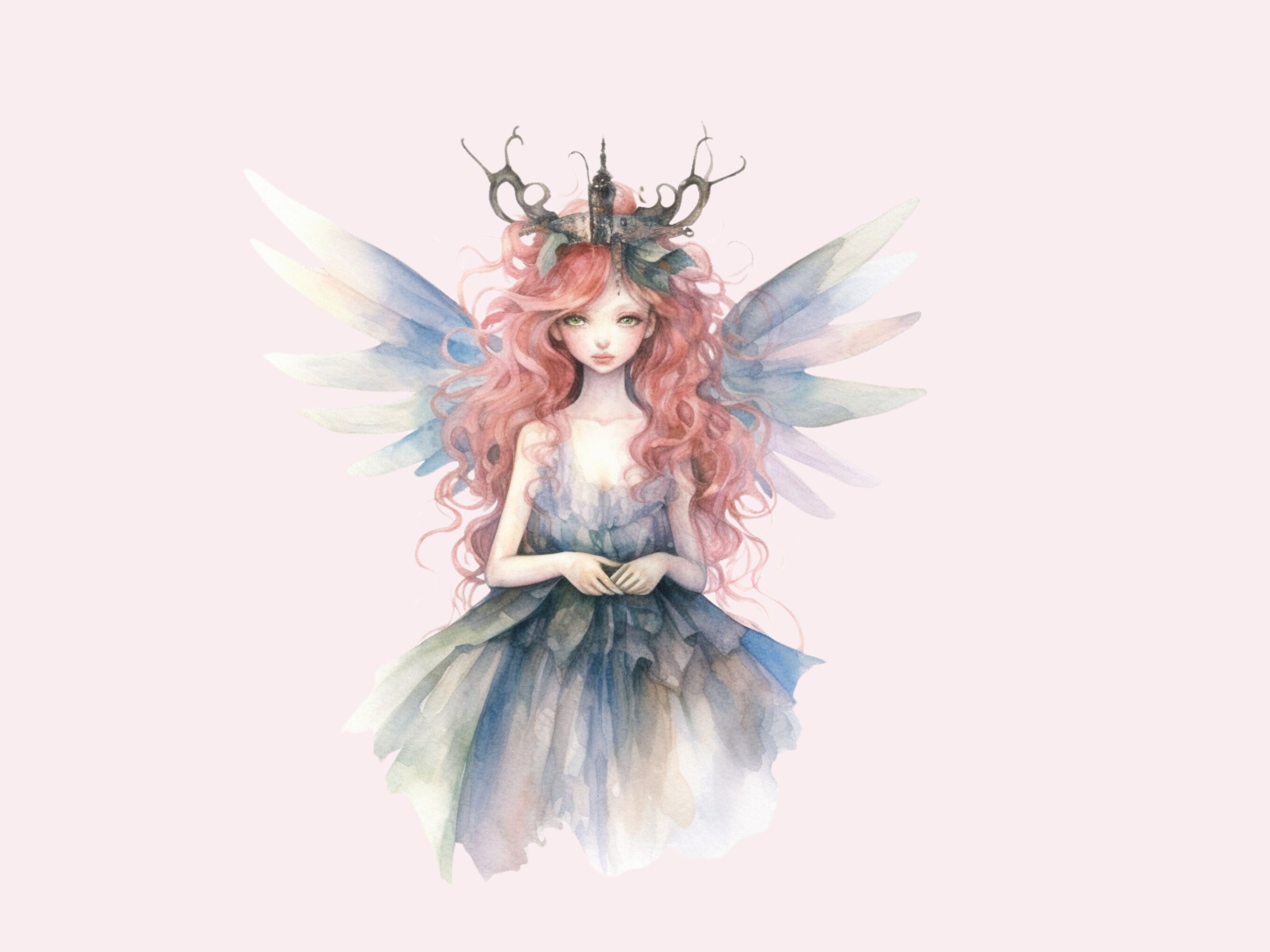 Graphics Fae Fairies Clip Art Set 5 Images 5 PNG Transparent Background 5 JPG ...