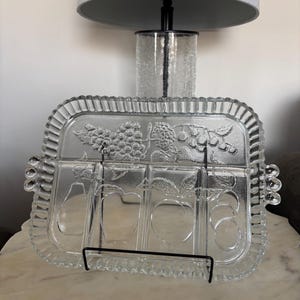Vintage Indiana Glass 5-Part Divided Serving Tray – Crystal Happenings Collection