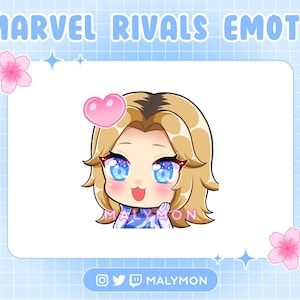 Mujer Invisible Rivals Corazón Amor Lindo Emote Prefabricado Emotes Sticker Para Streamers, Twitch, Discord, YouTube Kawaii Gaming