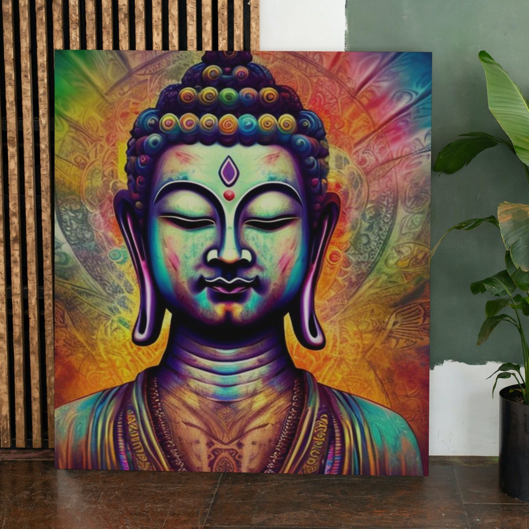 Buddha Canvas Buddha Wall Art Buddha Art Buddha Picture Etsy