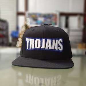 Trojans 3d Puff Flat Bill Classic Snap back