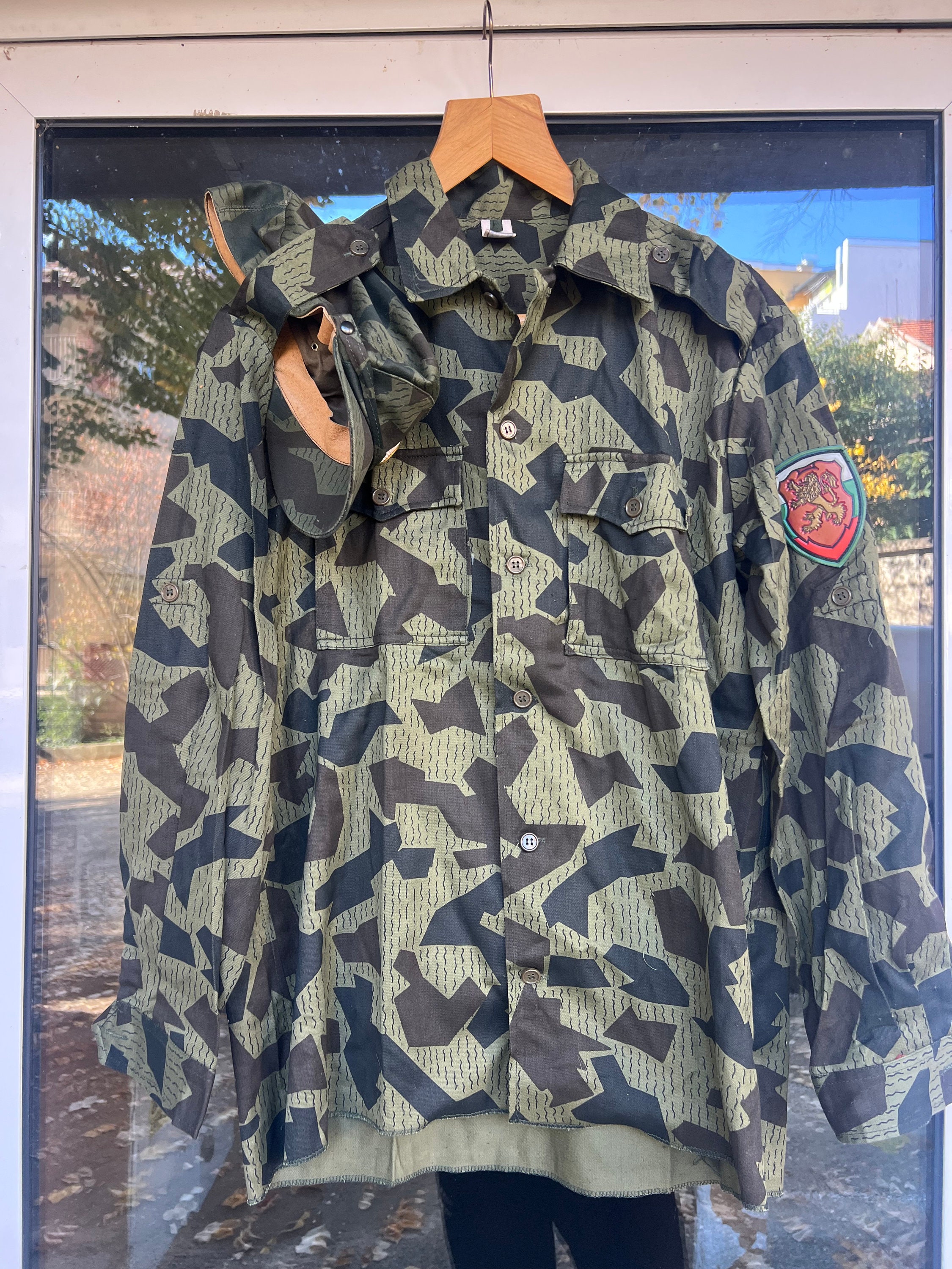 Rare Bulgarian Army Camouflage Officer's Uniform Shirt Coat 1989's