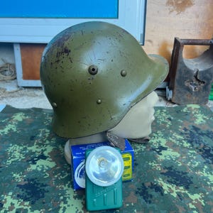 Vintage Military German Type Helmet M36 produce for Bulgarian Army +gift