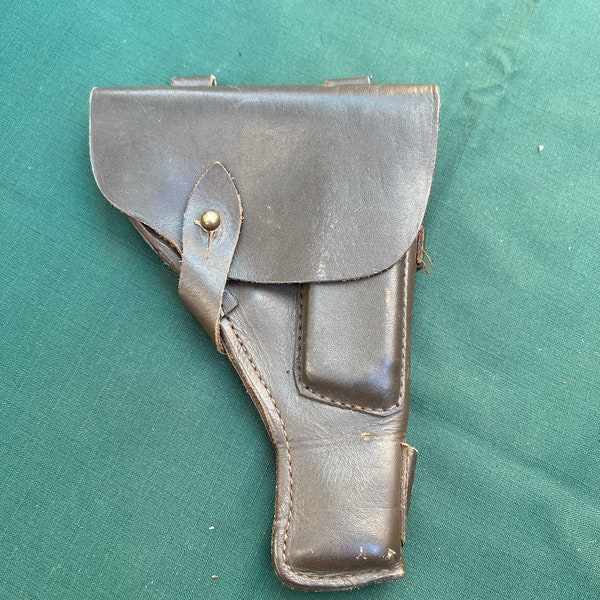 USSR Soviet Tokarev TT-33 Pistol Holster Gun Cover Leather Russian Military Surplus