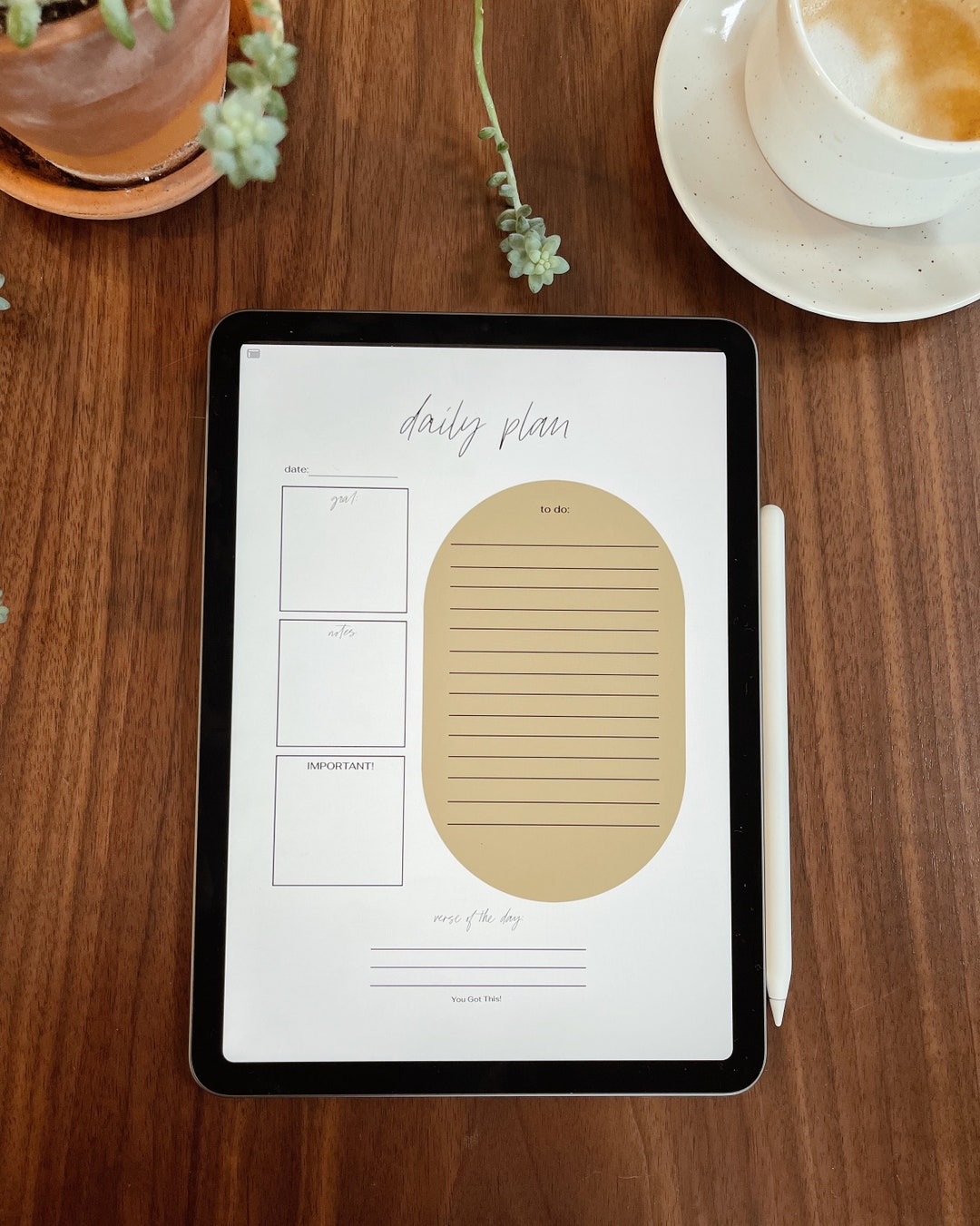 Digital Planner - Printable Planner - to Do List - PDF - Daily Plan ...
