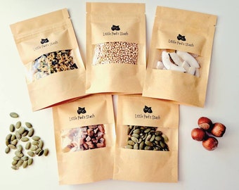 Premium Treat Bundle: hamsters, gerbils, hermit crabs, mice, rats, Banana, Coconut, Courgette, Quinoa, Pumpkin Seeds