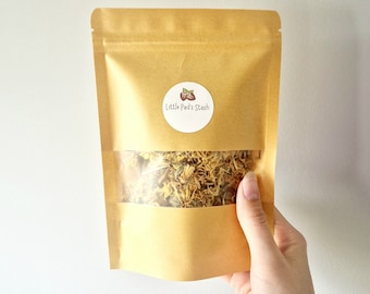 Dried Marigold Flowers: Hamster Forage & Enrichment (25g)