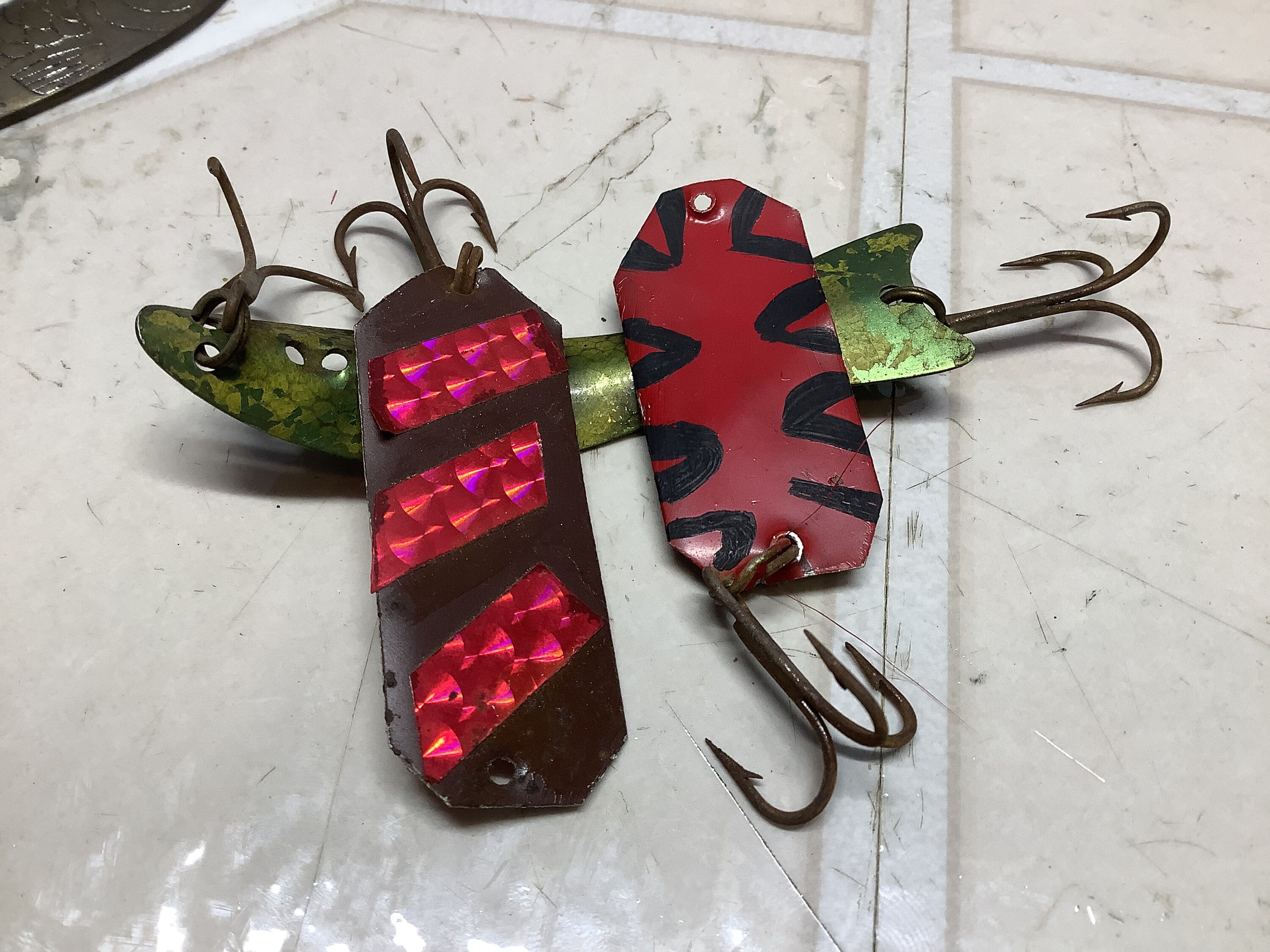 Leurre De Pêche Vintage MirrOlure Queen Bingo – Lot De 4, NEUF, Boîte D'Origine