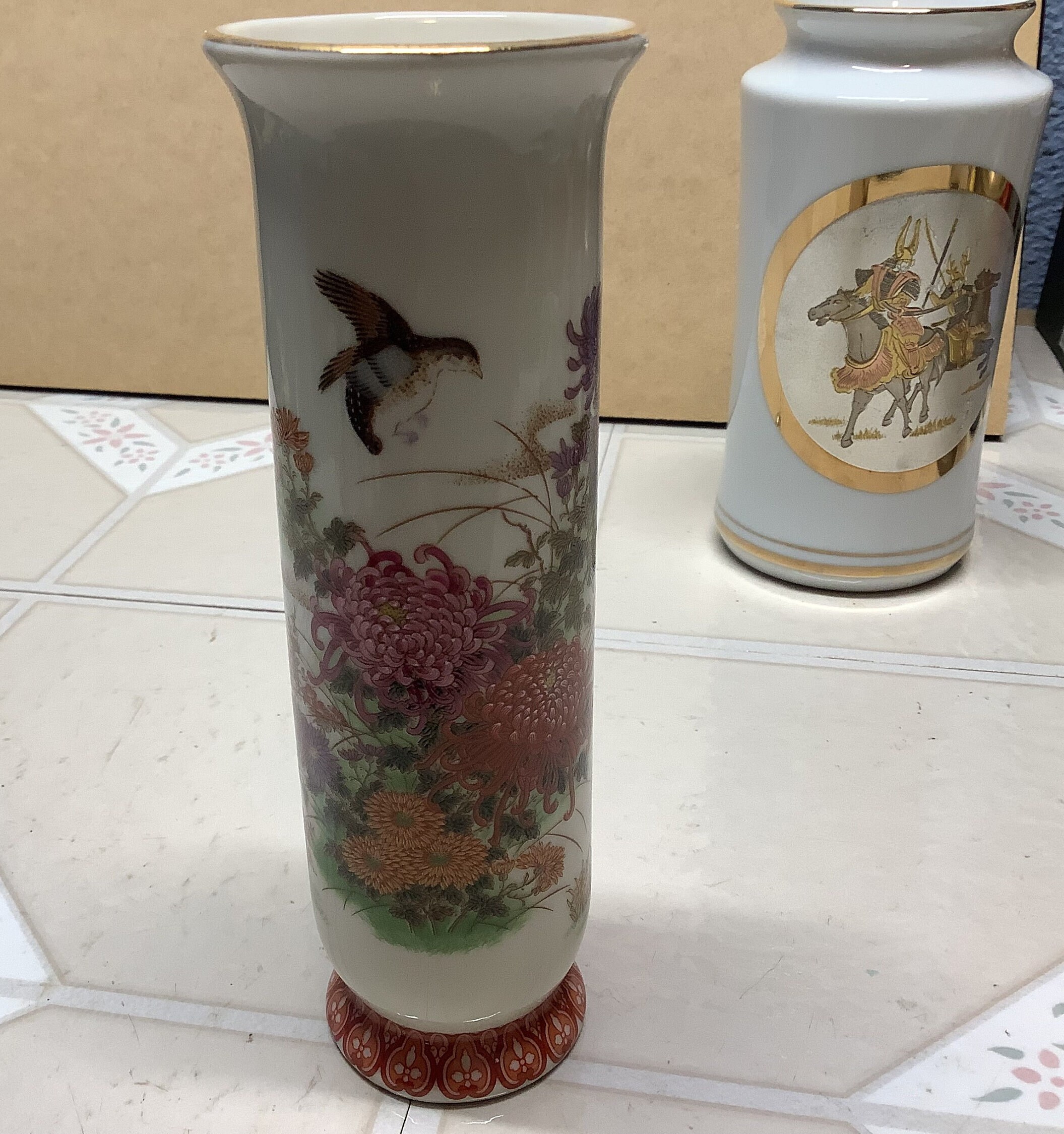 Japanese Vases Shibata and Art of Chokin. Beautiful Set of 2 Etsy