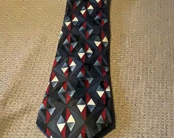 Vintage A.Rogers polyester necktie neutral pattern 4” x 57” from the 1980’s This is from my personal closet as no one else has ever worn