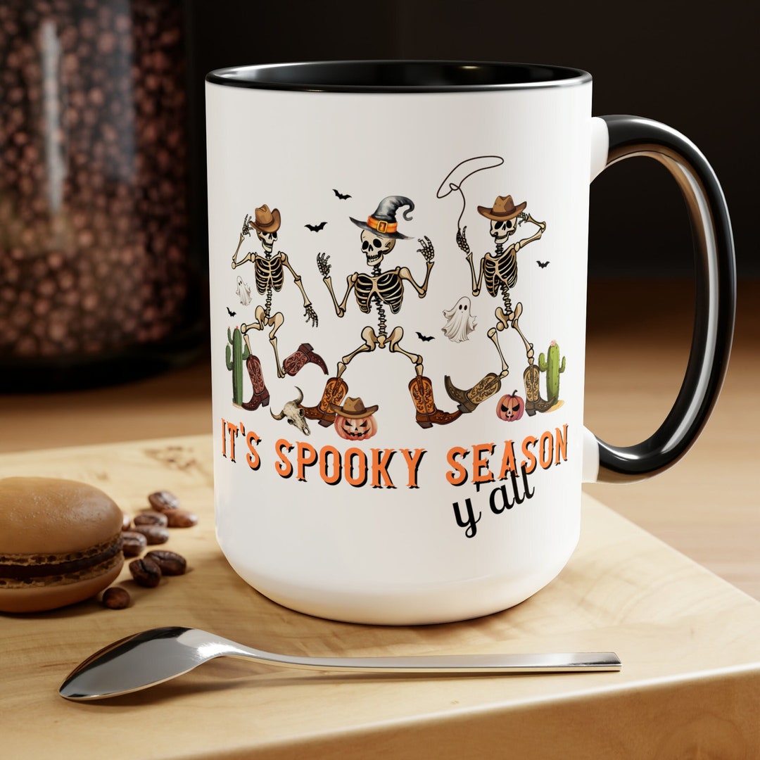 Western Halloween Mug Spooky Season Mug Vintage Halloween Etsy