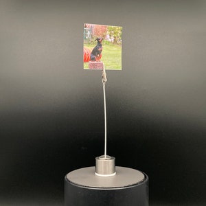 Notizhalter,Zettelhalter,Memohalter Edelstahl Zylinder