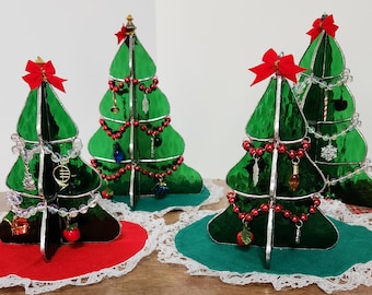 Kerstboom gebrandschilderd glas