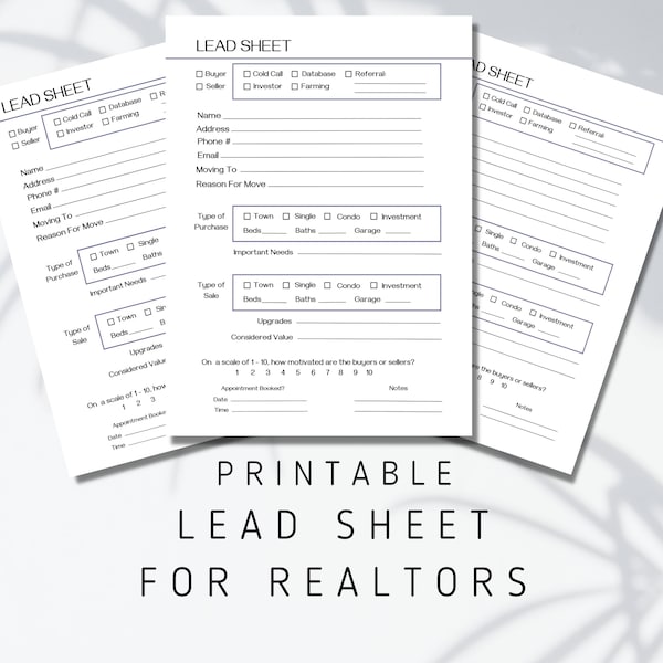 Real Estate Buyer Tracking Template Etsy Real Estate Buyer Tracking Template Etsy