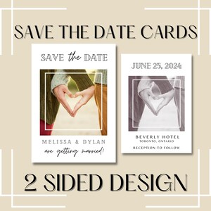 Elegante save-the-date-kaartsjabloon | Compleet met namen van koppels en evenementdetails | Rustiek uniek ontwerp voor bruiloften en verlovingen