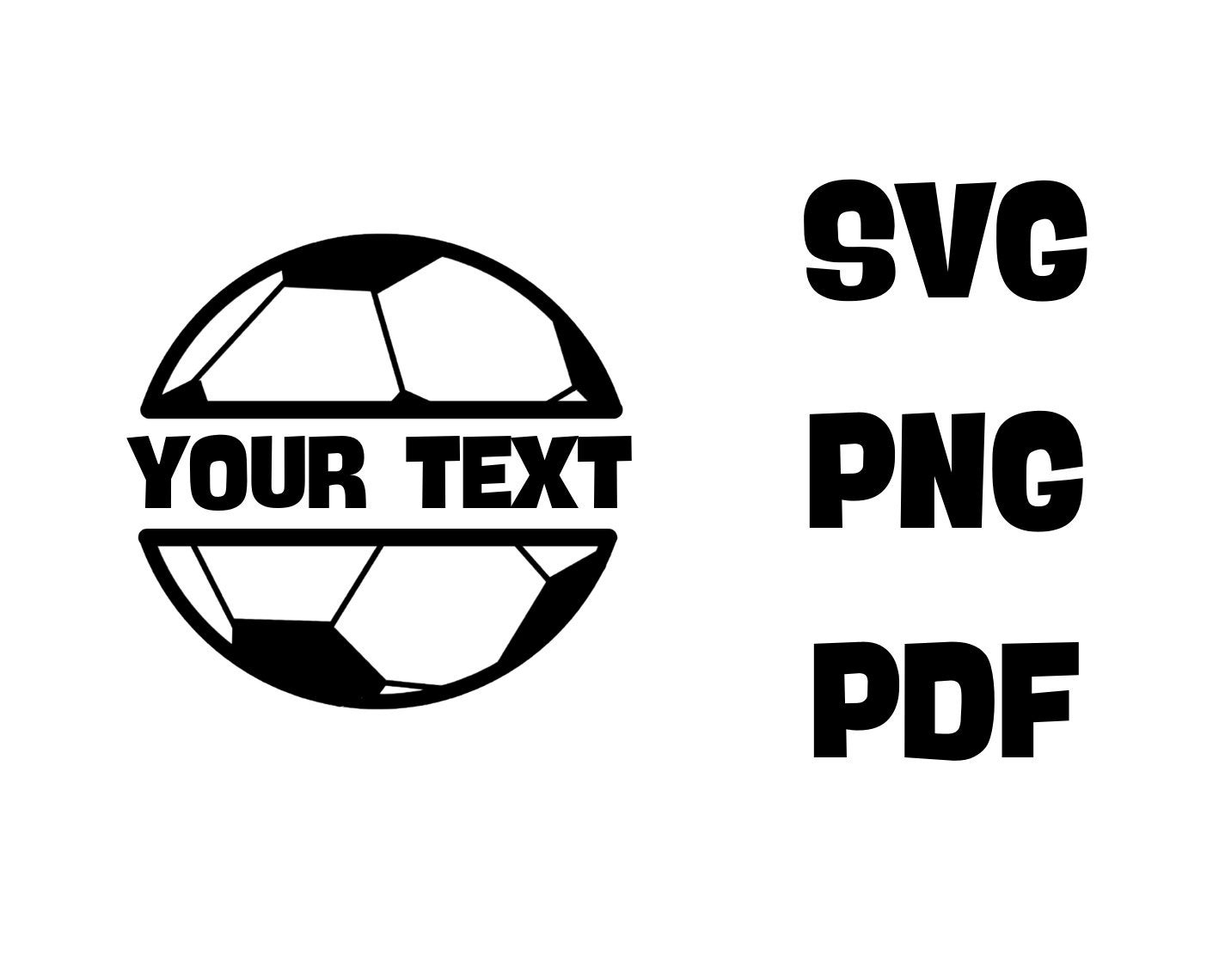 Split Soccer Ball Svg Soccer Ball Svg Cut File Soccer Etsy