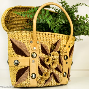 Vintage Wicker Fishing Basket Purse