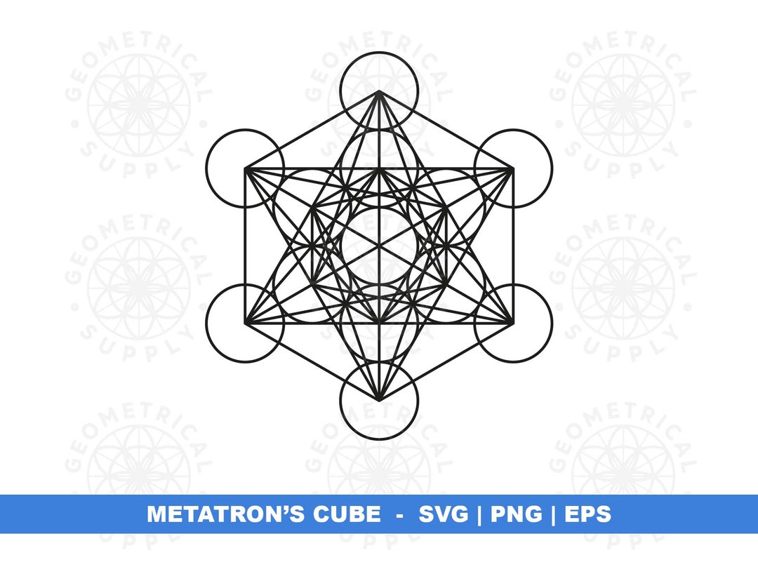 Metatron's Cube SVG File Sacred Geometry SVG Cut File Metatron Cube SVG