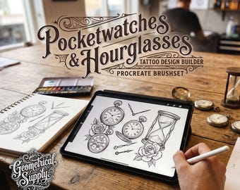 Procreate Tattoo PocketWatches & Hourglasses