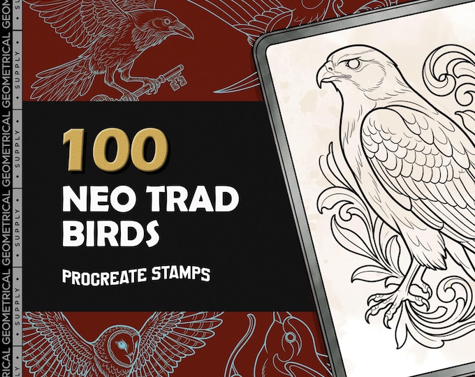 Neotraditional Tattoo Birds | 100 Flash Designs