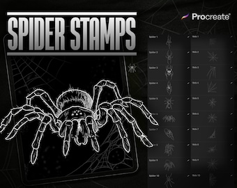 Spider Tattoo Flash for procreate