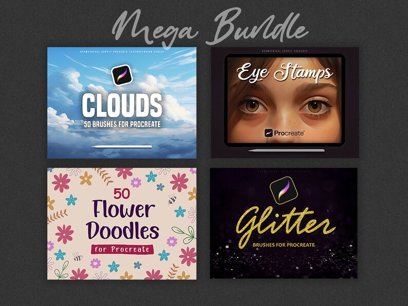 Procreate Mega Bundle - Brushes & Stamps - Etsy