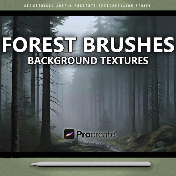 Procreate - Forest texture brushes ~ seamless nature brushset - TextureFusion Series