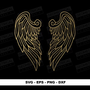 Angel Wings svg, Wings svg, Memorial svg, Angel svg, svg for silhouette, Instant Digital Download, Svg for cricut image 1