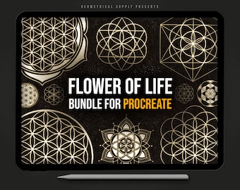 Flower of Life Design Bundle for Procreate