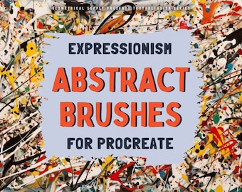 Procreate - Expressionism Brushes - Abstract Brush Set, Dynamic Procreate Texture Brushses