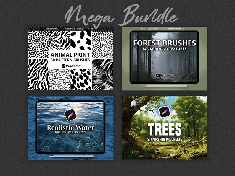 Procreate Mega Bundle - Brushes & Stamps - Etsy