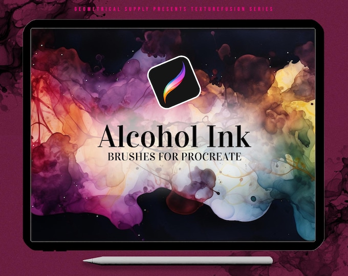 Alcohol Ink Brushes for Procreate - Abstract Brushset