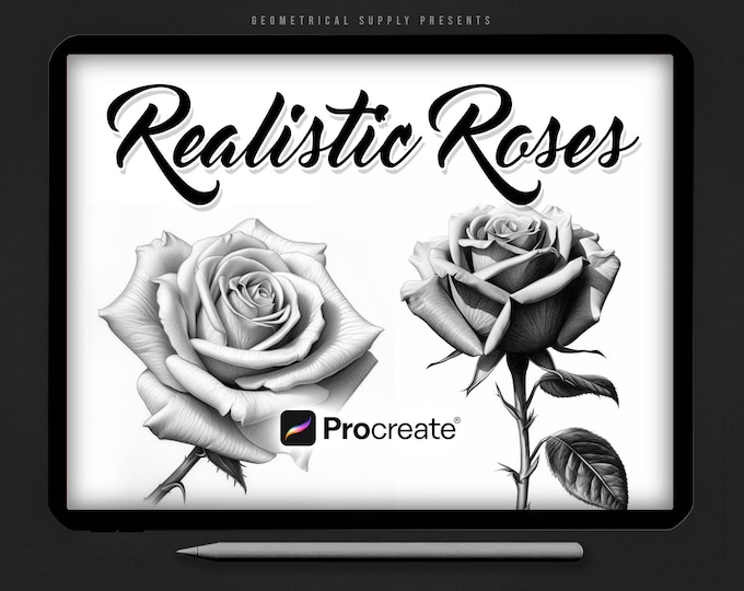 Realistic Roses - Procreate Stamps