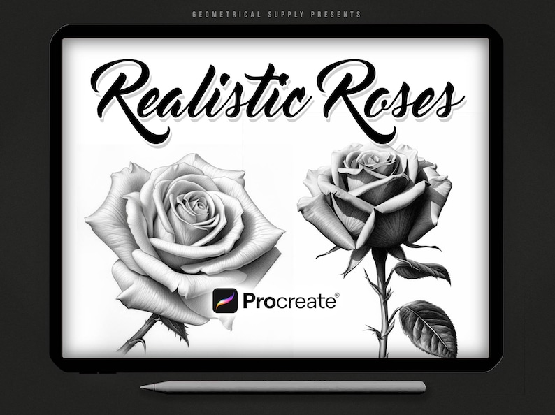 Procreate Realistic Roses Rose References Procreate Etsy