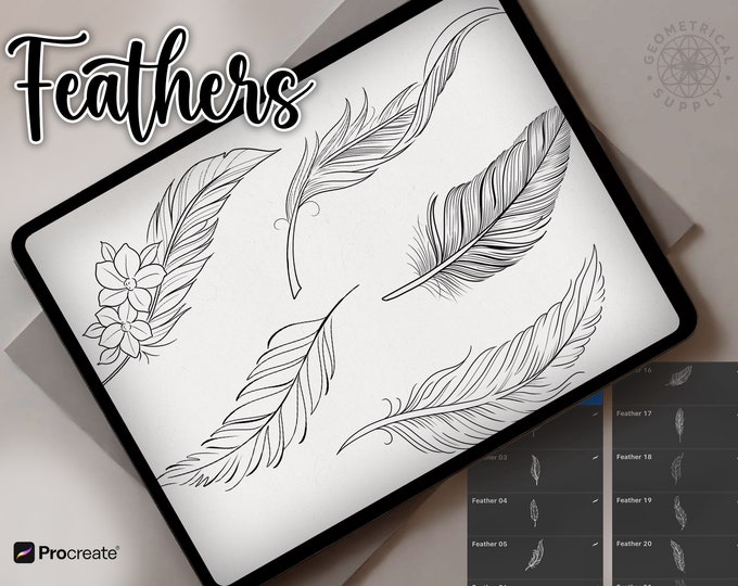 Feather Tattoo Design Bundle