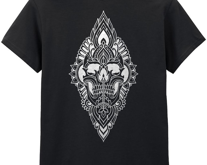 Sacred Skull T-shirt: Geometrical Tattoo Tee