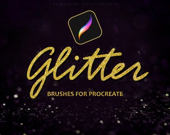 Procreate - Glitter Brush Set | Sparkle brushes | Digital Download