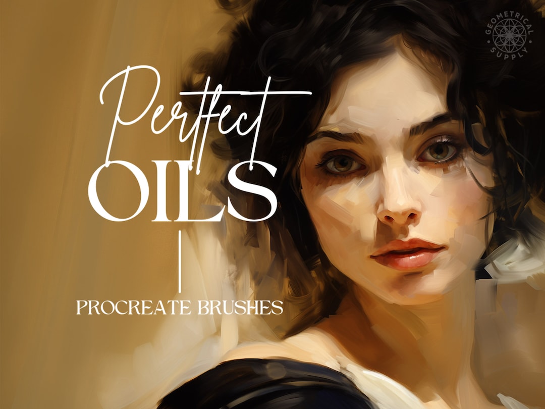Procreate Perfect Oil Paint Brushes Abstract Oil Brush Set for