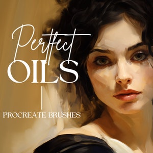 Procreate - 完璧な油絵ブラシ - Procreate用抽象油絵ブラシセット