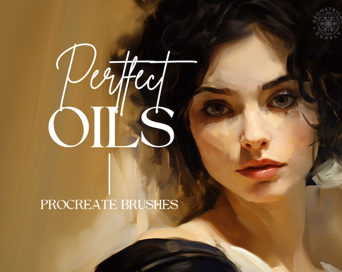 Procreate - Perfect Oil Paint Brushes - Abstract Oil Brush Set for Procreate