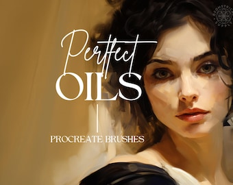 Procreate - Perfect Oil Paint Brushes - Abstract Oil Brush Set for Procreate