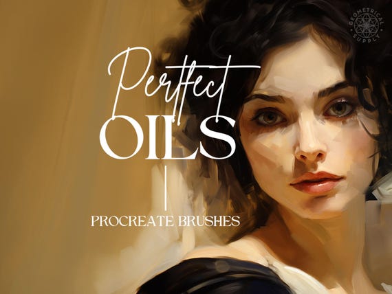 Procreate - Perfect Oil Paint Brushes - Abstract Oil Brush Set for Procreate
